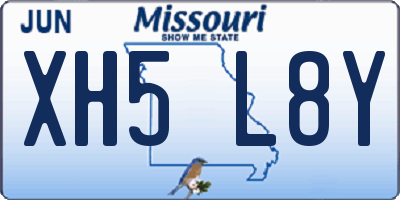 MO license plate XH5L8Y
