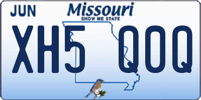 MO license plate XH5Q0Q