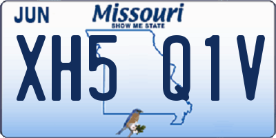 MO license plate XH5Q1V