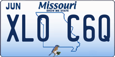 MO license plate XL0C6Q
