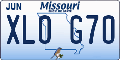 MO license plate XL0G7O