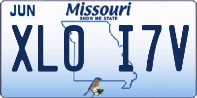 MO license plate XL0I7V