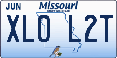 MO license plate XL0L2T
