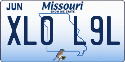 MO license plate XL0L9L