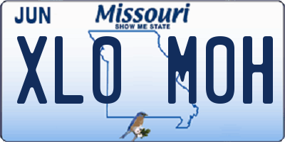 MO license plate XL0M0H