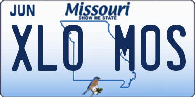 MO license plate XL0M0S