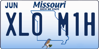 MO license plate XL0M1H