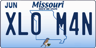 MO license plate XL0M4N