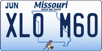 MO license plate XL0M6O