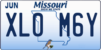 MO license plate XL0M6Y