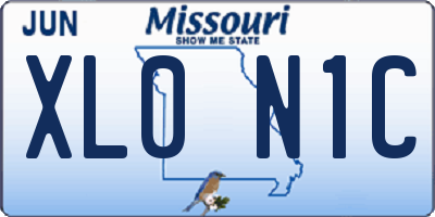 MO license plate XL0N1C