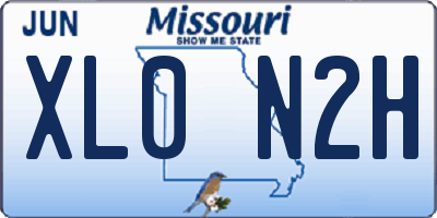 MO license plate XL0N2H