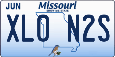 MO license plate XL0N2S