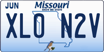 MO license plate XL0N2V