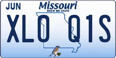 MO license plate XL0Q1S