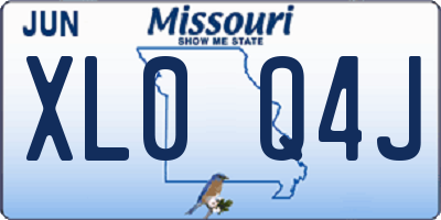 MO license plate XL0Q4J