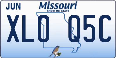 MO license plate XL0Q5C