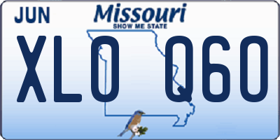 MO license plate XL0Q6O