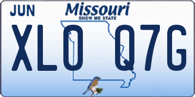 MO license plate XL0Q7G