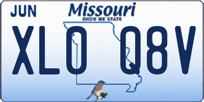 MO license plate XL0Q8V