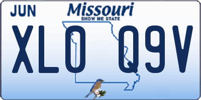 MO license plate XL0Q9V