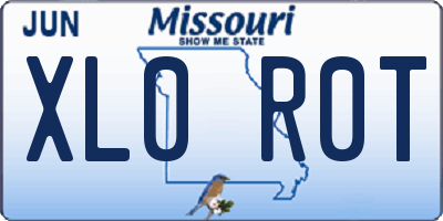 MO license plate XL0R0T