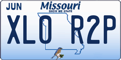 MO license plate XL0R2P
