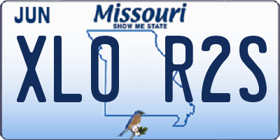 MO license plate XL0R2S