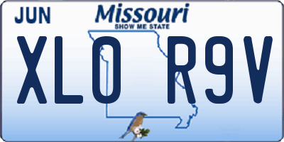 MO license plate XL0R9V