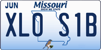 MO license plate XL0S1B