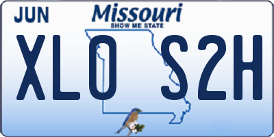 MO license plate XL0S2H