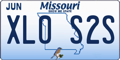 MO license plate XL0S2S