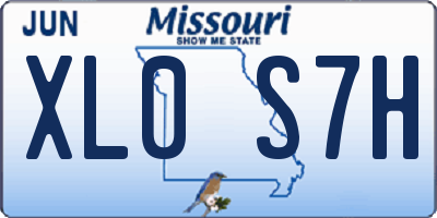 MO license plate XL0S7H