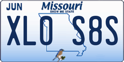 MO license plate XL0S8S