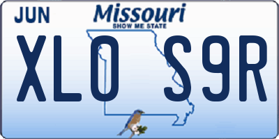 MO license plate XL0S9R