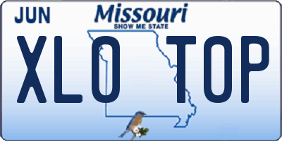MO license plate XL0T0P