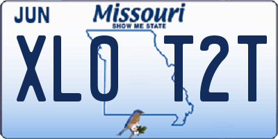 MO license plate XL0T2T
