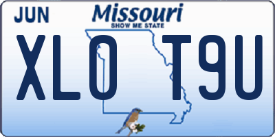 MO license plate XL0T9U
