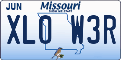 MO license plate XL0W3R