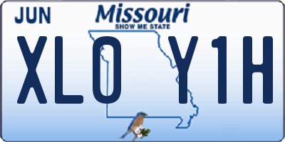 MO license plate XL0Y1H