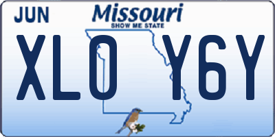 MO license plate XL0Y6Y