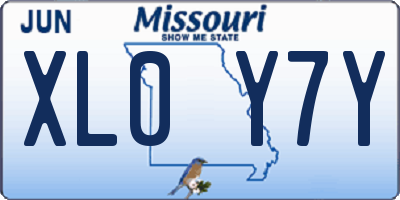 MO license plate XL0Y7Y