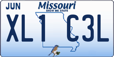 MO license plate XL1C3L