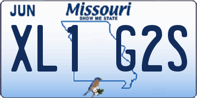 MO license plate XL1G2S