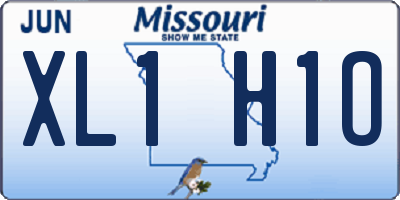 MO license plate XL1H1O