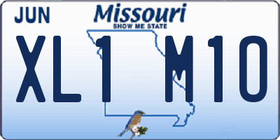 MO license plate XL1M1O
