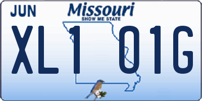 MO license plate XL1O1G