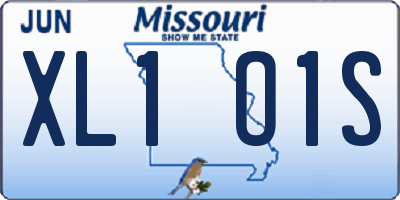 MO license plate XL1O1S
