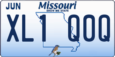 MO license plate XL1Q0Q