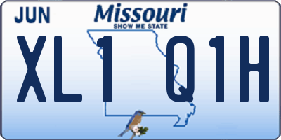 MO license plate XL1Q1H